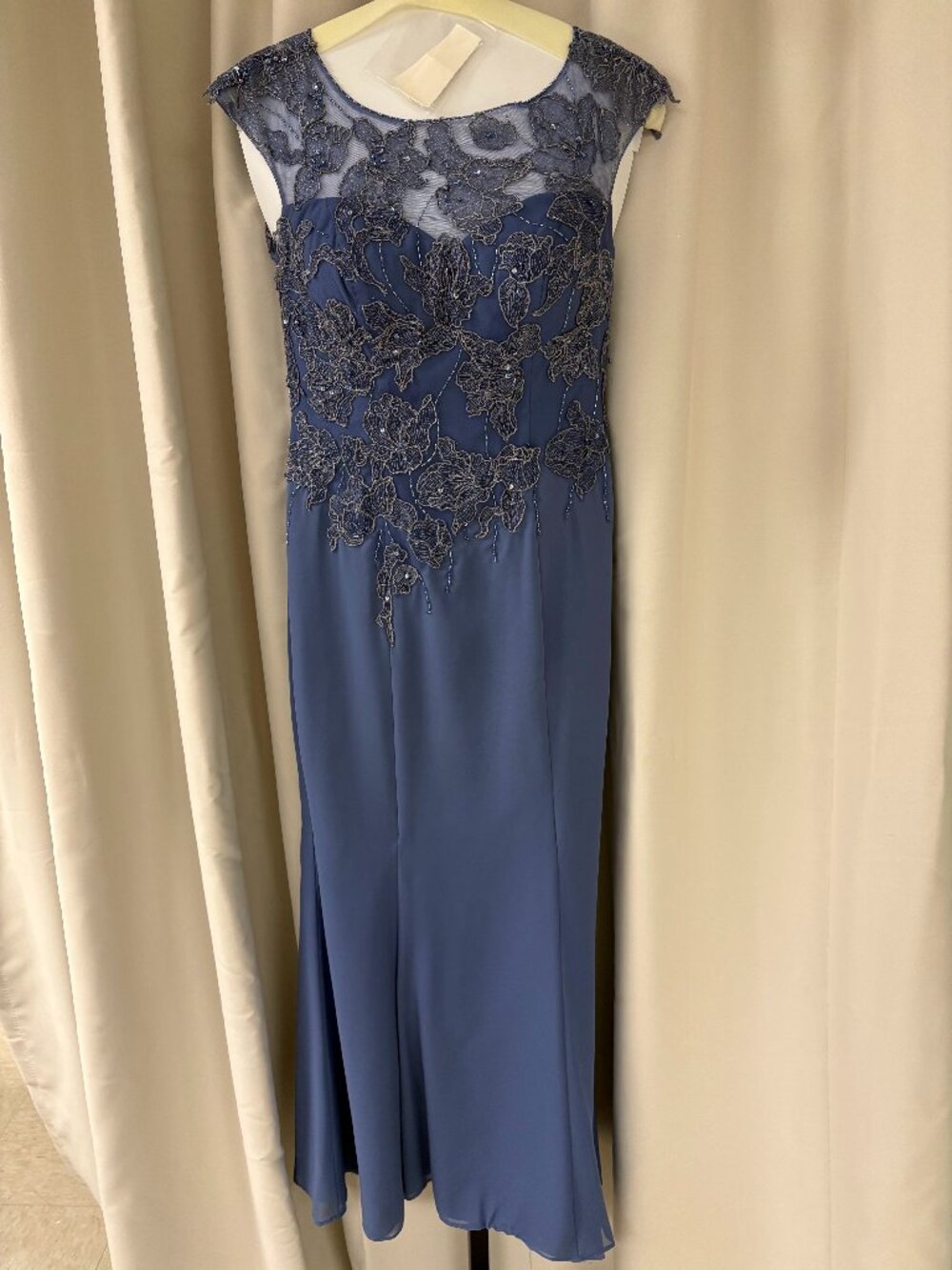 Cameron Blake Wedgewood Blue Mother of the Bride size 6